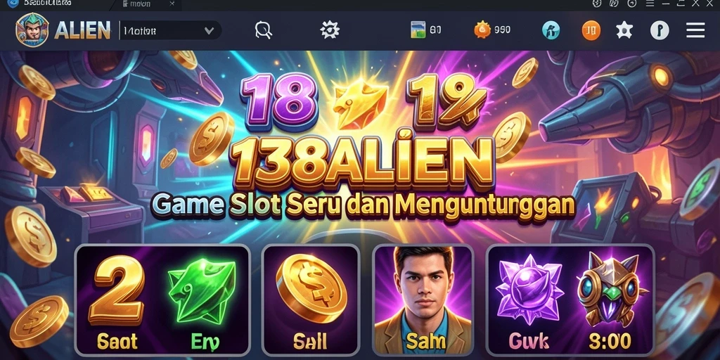 Tampilan gameplay <strong>138ALIEN</strong> dengan efek visual luar angkasa yang menarik.