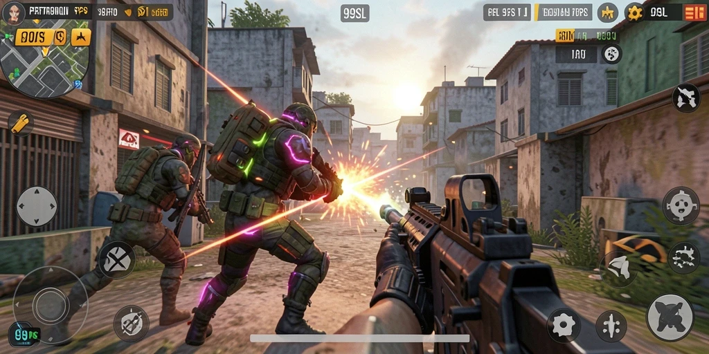 Tampilan seru dari gameplay 99SL dengan aksi seru.