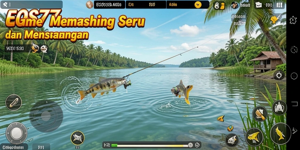 Tampilan screenshot EOS77 saat melakukan aktivitas memancing yang menarik.