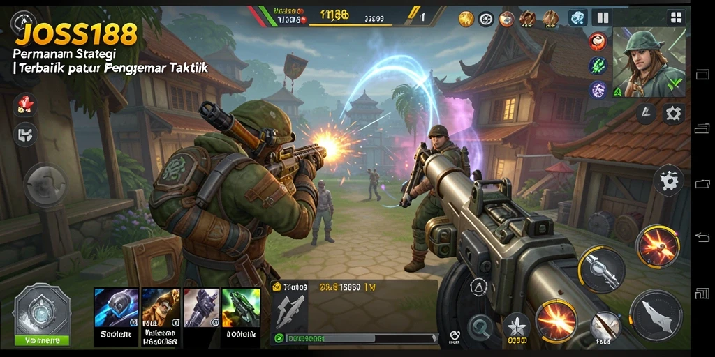 Tampilan gameplay yang mendebarkan dan strategis di JOSS188.