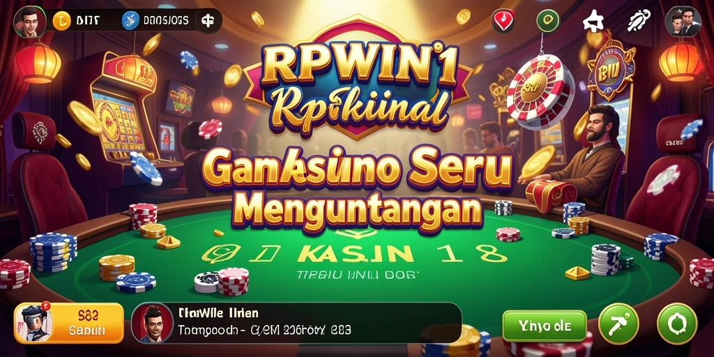 Tampilan gameplay dari RPWIN1 dengan suasana Kasino yang mengasyikkan.