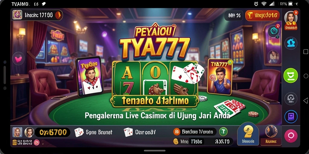 Gameplay Live Casino TYA777 yang penuh aksi dan interaksi.